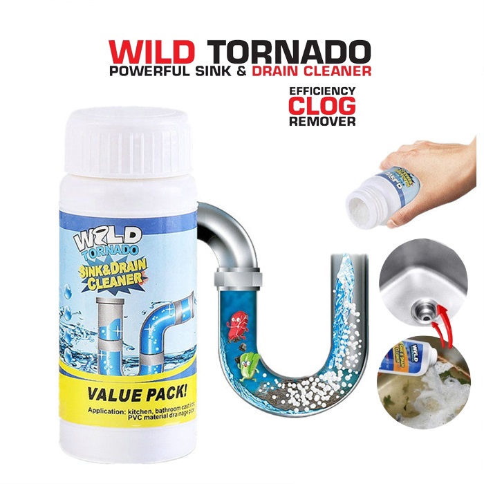 Buy Wild Tornado Powerful Sink & Drain Cleaner High Efficiency Clog